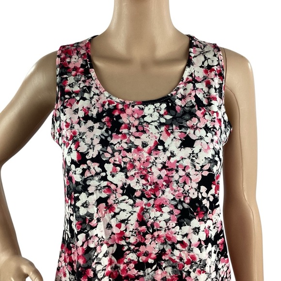 J.Jill Wearever Floral A-Line Tank Top Multicolor XS Petite - Picture 2 of 7